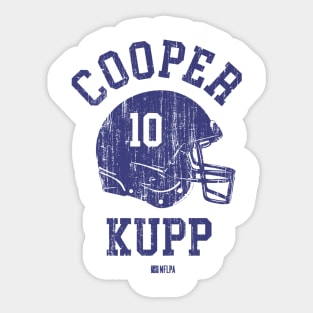 Cooper Kupp Los Angeles R Helmet Font Sticker